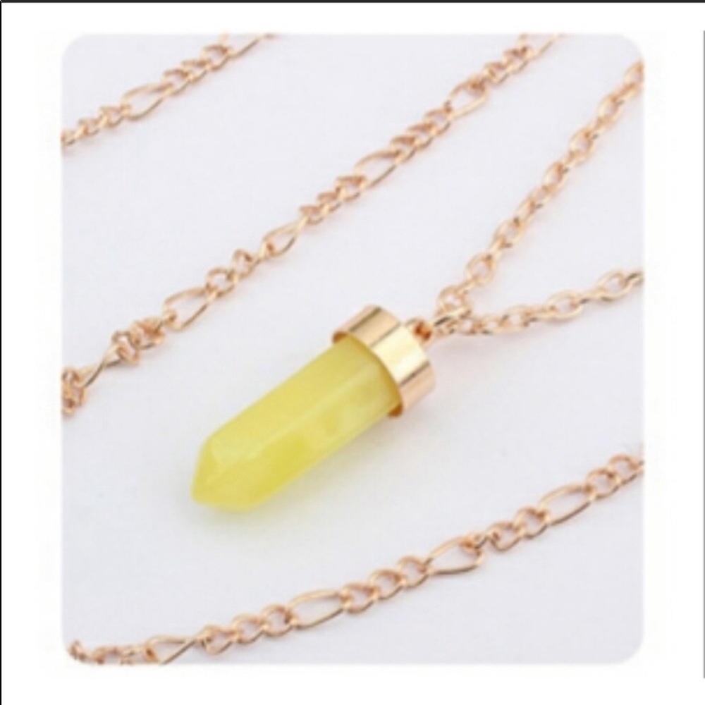 Boho crystal necklace - Picture 3 of 8